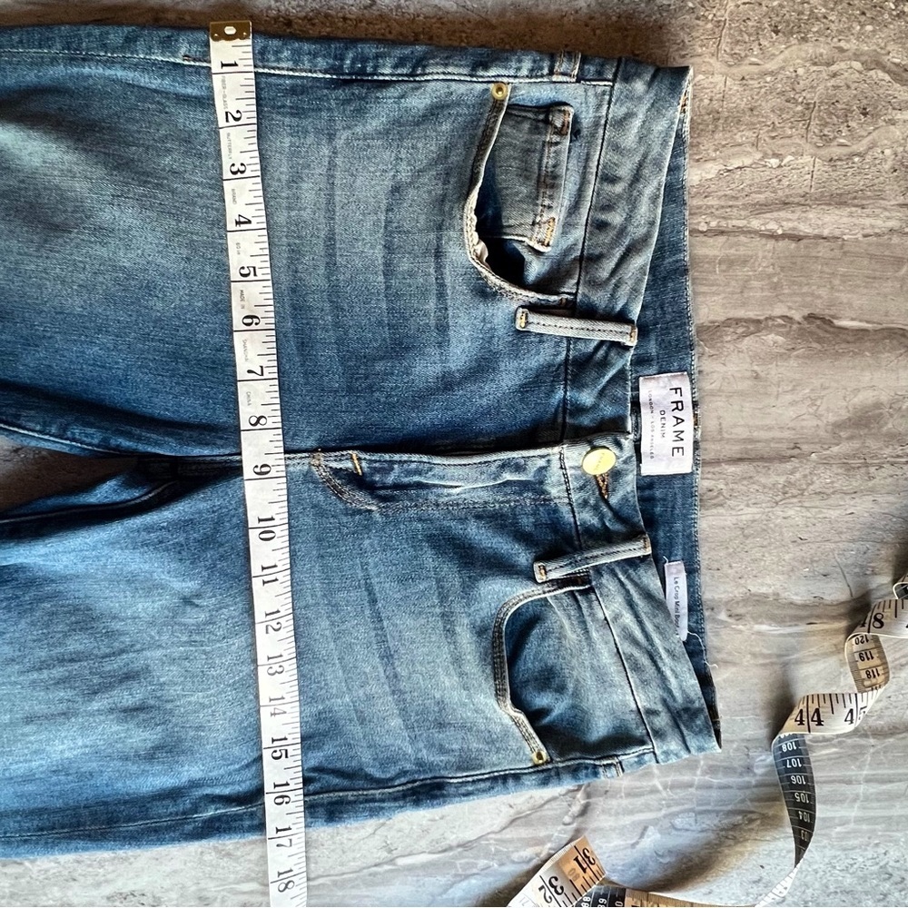Frame Stretch Denim Mini Boot Leg Cropped - Picture 11 of 15